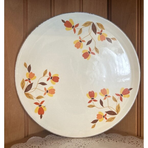 Vintage Hall Dinnerware Cake Plate Platter Autumn Restaurantware Mary Dunbar - Picture 1 of 4